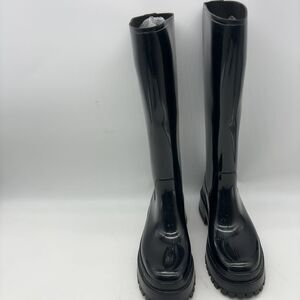 Lemon Jelly Black Waterproof Ankle Boots